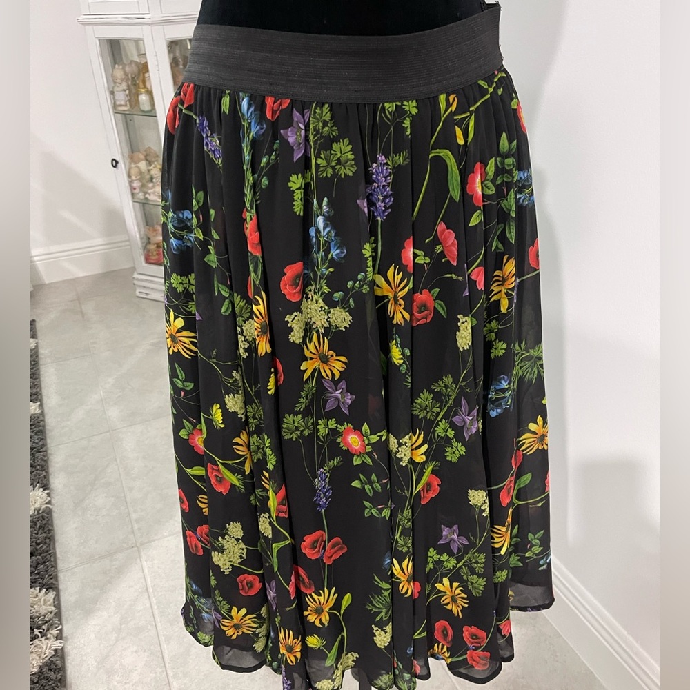 Torrid black wildflower skirt